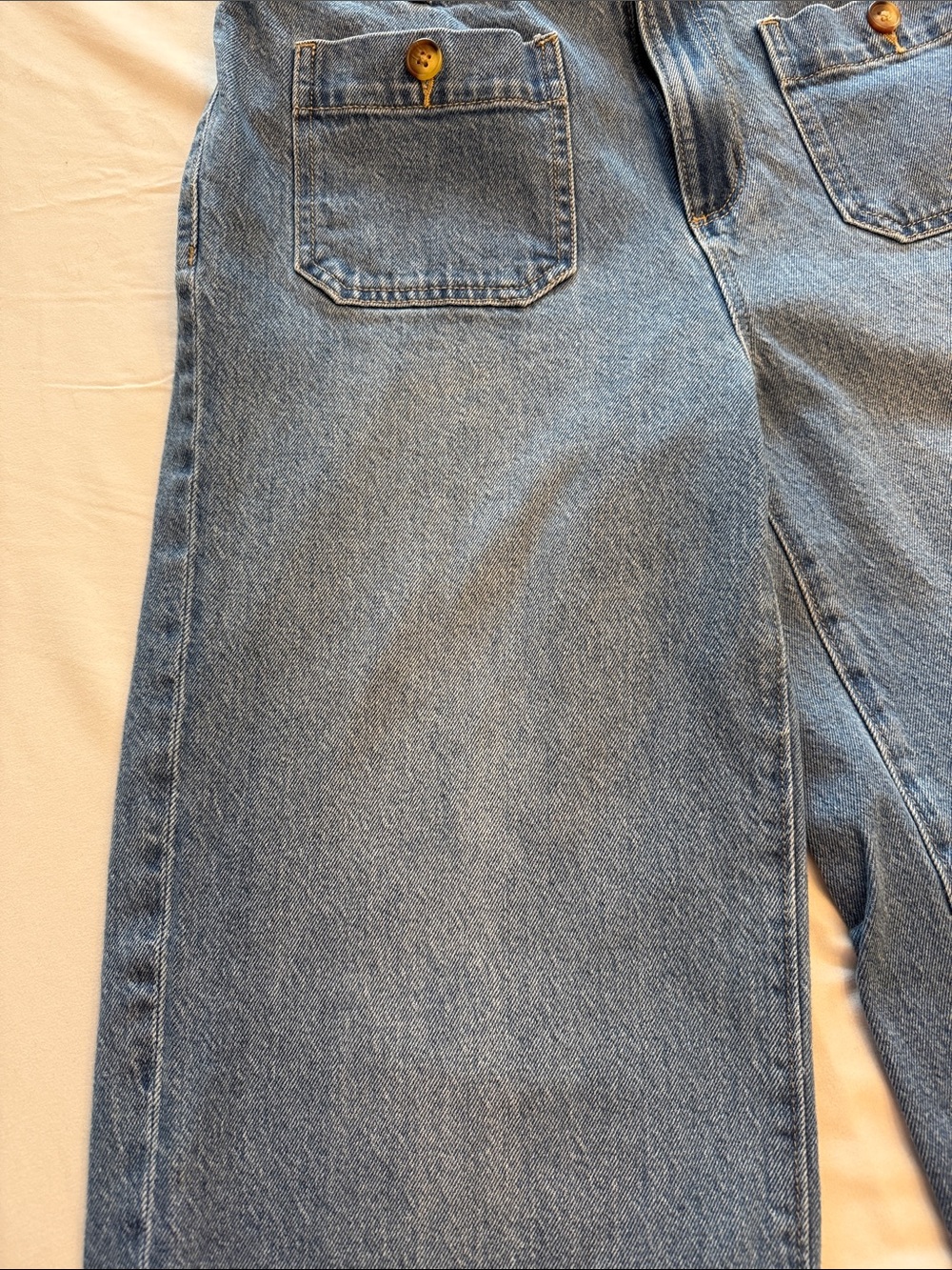 LOFT Palmer Wide Leg Jeans Size 29 Medium Wash High Rise Cropped Denim - Picture 6 of 8